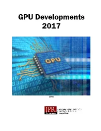 GPU Developments 2017T