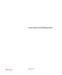 Oracle Solaris 10 910 Release Notes