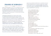 PRAISES of SOBHUZA II Swaziland Broadcasting Service and Printed to Be Read in Schools