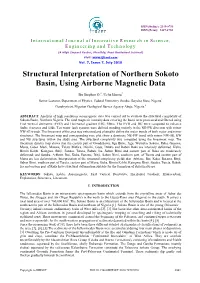 Structural Interpretation of Northern Sokoto Basin, Using Airborne Magnetic Data