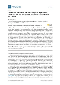 Contested Histories, Multi-Religious Space and Conflict: a Case Study
