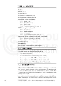 Unit 10 Kinship*