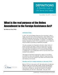 DEFINITIONS a Monthly Look at UN Terms and Ideas
