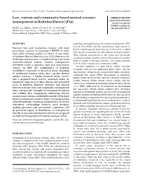 Fiji) Resource Management ∗ (CBNRM): Designing the PEPE CLARKE and STACY D