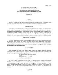 Request for Proposals