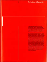 Evolution of Typography