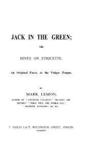 Jack in the Green;