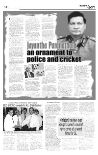 Minister's Review Over Sanga's Speech Couldn't Have Come at a Worst Time for SL