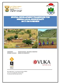Spatial Development Framework for Msinga Local Municipality 2017