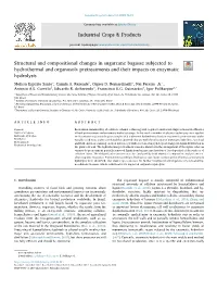 Structural and Compositional Changes in Sugarcane Bagasse Subjected to Hydrothermal and Organosolv Pretreatments and Their Impac
