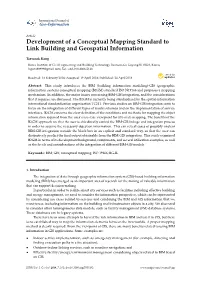 Development of a Conceptual Mapping Standard to Link Building and Geospatial Information
