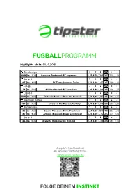 Fußballprogramm