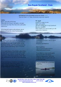Introduction to Sea Kayaking Isle of Seil