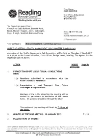 (Public Pack)Agenda Document for Traffic Management Sub