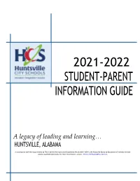 2021-2022 Student-Parent Information Guide