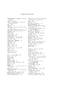 Index of Places