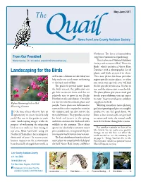 Landscaping for the Birds Database with a Photographic List of Plants and Birds Attracted to Them
