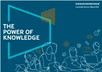 THE POWER of KNOWLEDGE 2 Springer Nature Sustainable Business Report 2020 Our Business Societal Impact Research DEI Our Values Environment Communities Key Data GRI