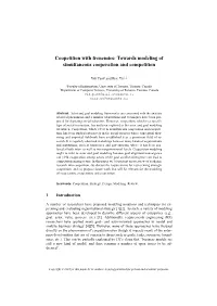 Coopetition with Frenemies: Towards Modeling of Simultaneous Cooperation and Competition