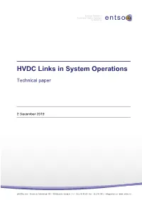 HVDC Links in System Operations