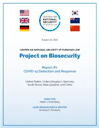 Project on Biosecurity