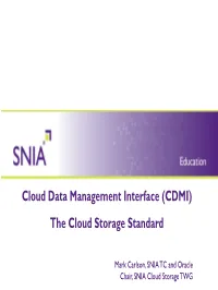 The Cloud Storage Standard