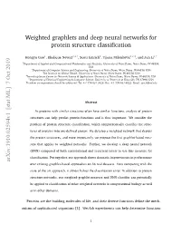 Weighted Graphlets and Deep Neural Networks for Protein Structure