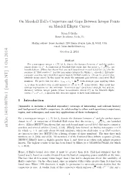 Marshall Hall's Conjecture and Gaps Between Integer Points on Mordell
