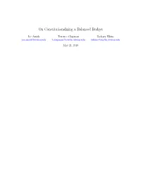 On Constitutionalizing a Balanced Budget