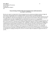 Undergraduate Student Yes Characterizing a Putative