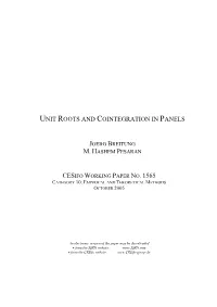 Unit Roots and Cointegration in Panels