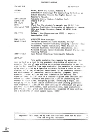 Interactive Learning: the Casewriting Method As an Entire Semester Course for Higher Education