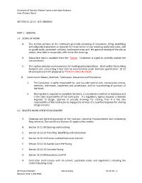 Section 31 22 13 ‐ Site Grading