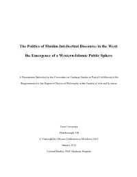The Politics of Muslim Intellectual Discourse in the West
