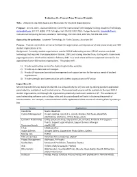 Ufstudent.Org, Web Space and Resources for Student Organizations