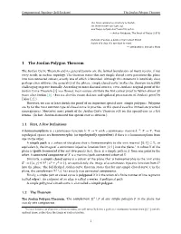 1 the Jordan Polygon Theorem