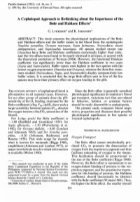 A Cephalopod Approach to Rethinking About the Importance of the Bohr and Haldane Effects·