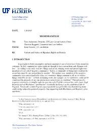Nature and Status of Riparian Rights in Florida