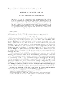 ABSTRACT PHYSICAL TRACES 1. Introduction