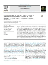 Avoidance of Anthropogenic Habitat Elements Across Wolf Life History