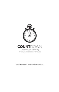 COUNTDOWN Launching & Leading Transformational Groups