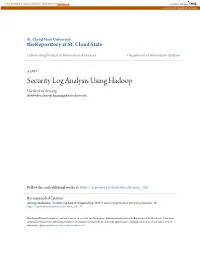 Security Log Analysis Using Hadoop Harikrishna Annangi Harikrishna Annangi, Hannangi@Stcloudstate.Edu