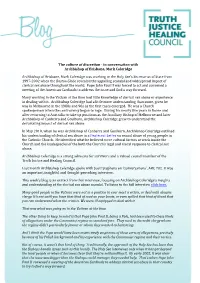 The Culture of Discretion - in Conversation with Archbishop of Brisbane, Mark Coleridge