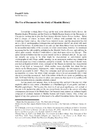The Use of Documents for the Study of Mamluk History (MSR I, 1997)
