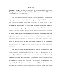 ABSTRACT ZURAWSKI, JEFFREY VANCE. Microbiological And