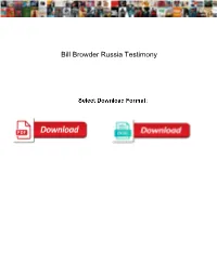 Bill Browder Russia Testimony