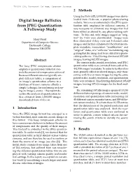 Digital Image Ballistics from JPEG Quantization