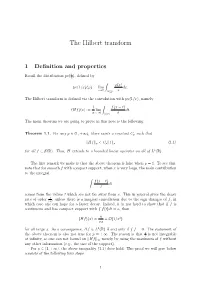 The Hilbert Transform