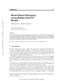 Model–Based Debugging Using Multiple Abstract Models 57