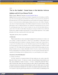 “Not As the Gentiles”: Sexual Issues at the Interface Between Judaism And